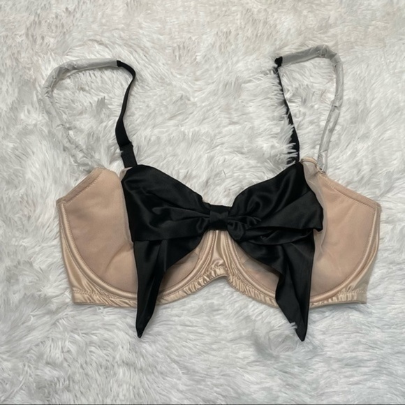 VICTORIAS SECRET Wicked Embellished Bow Bra 34DDD - Picture 5 of 11